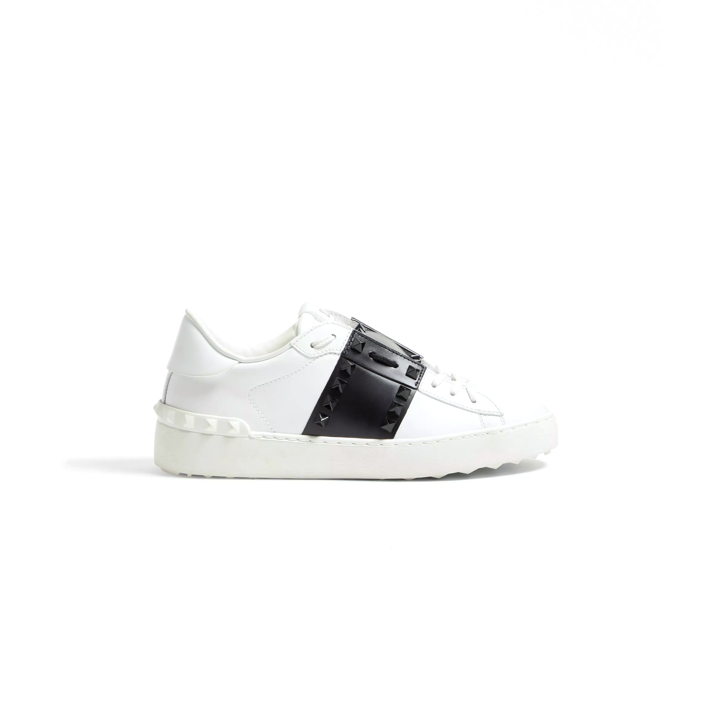 VALENTINO ROCKSTUD UNTITLED SNEAKER IN CALFSKIN LEATHER WITH TONAL STUDS 7W2S0A01LTU_A01